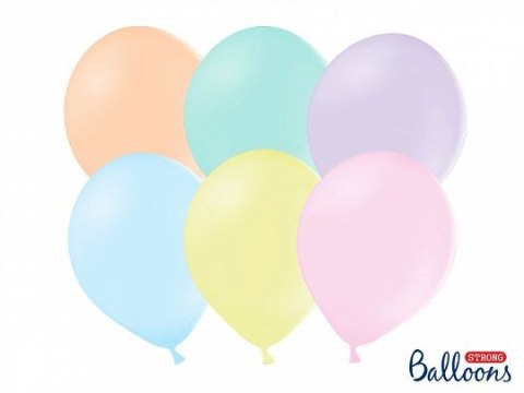 Balon gumowy Partydeco Strong 10 szt. pastelowy 300mm (SB14P-000P-10) Balon gumowy Partydeco Strong 10 szt. pastelowy 300mm (SB14P-000P-10)
