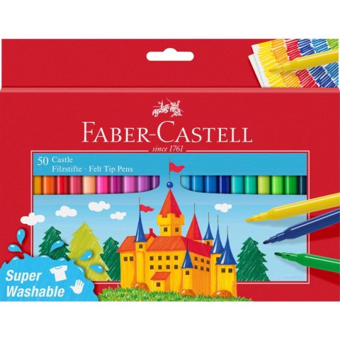 Flamaster Faber Castell zamek 50 kol. (554204) Flamaster Faber Castell zamek 50 kol. (554204)