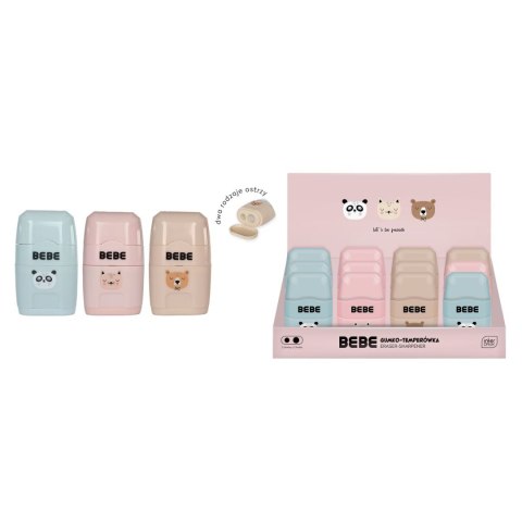 Gumka do mazania Bebe FRIENDS GIRLS gumko-temperówka (5902277330253) Gumka do mazania Bebe FRIENDS GIRLS gumko-temperówka (5902277330253)