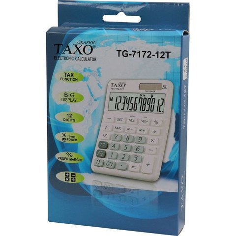 Kalkulator na biurko Taxo Graphic (TG-7172-12T) Kalkulator na biurko Taxo Graphic (TG-7172-12T)