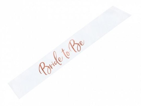 Opaska Partydeco Szarfa Bride to be biała 75cm (SWP6-008) Opaska Partydeco Szarfa Bride to be biała 75cm (SWP6-008)