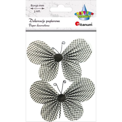 Ozdoba papierowa Titanum Craft-Fun Series motyle 3C (22YX0825-7B) Ozdoba papierowa Titanum Craft-Fun Series motyle 3C (22YX0825-7B)