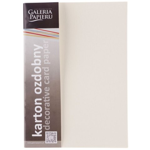 Papier ozdobny (wizytówkowy) Galeria Papieru sukno A4 kremowy 180g (204102) Papier ozdobny (wizytówkowy) Galeria Papieru sukno A4 kremowy 180g (204102)