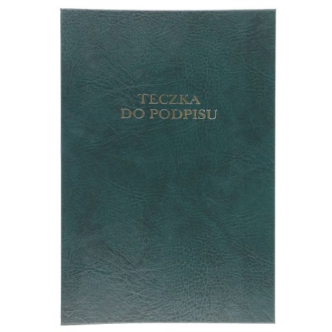 Teczka do podpisu Barbara A4 zielony 12k. tektura pokryta folią (1822213) Teczka do podpisu Barbara A4 zielony 12k. tektura pokryta folią (1822213)