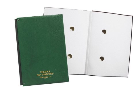 Teczka do podpisu Warta 10 A4 zielony 10k. karton pokryty folią 400g (1824-920-015) Teczka do podpisu Warta 10 A4 zielony 10k. karton pokryty folią 400g (1824-920-015)