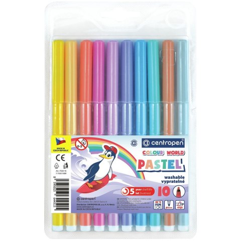 Flamaster Centropen pastel 10 kol. (775501009) Flamaster Centropen pastel 10 kol. (775501009)
