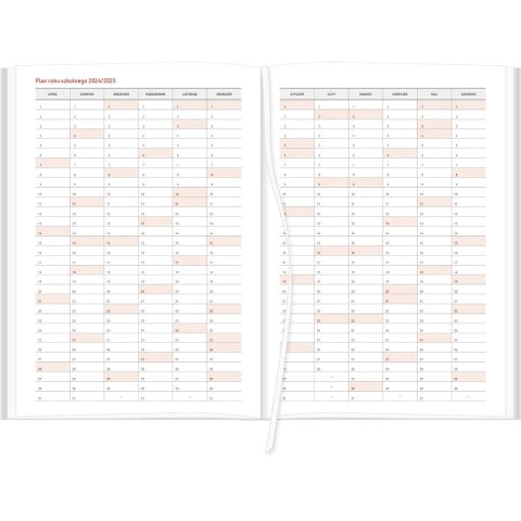Kalendarz nauczyciela książkowy (terminarz) VIVELLA Wydawnictwo Wokół Nas 2024/2025 B5 tygodniowy B5 (B5TN066B-seledyn)