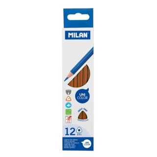 Kredki ołówkowe Milan brązowe 1 kol. (722317012)
