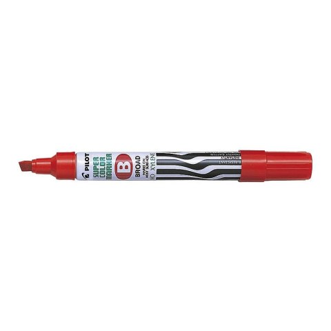 Marker permanentny Pilot, czerwony 2,0-4,5mm ścięta końcówka (SCA-B-R) Marker permanentny Pilot, czerwony 2,0-4,5mm ścięta końcówka (SCA-B-R)
