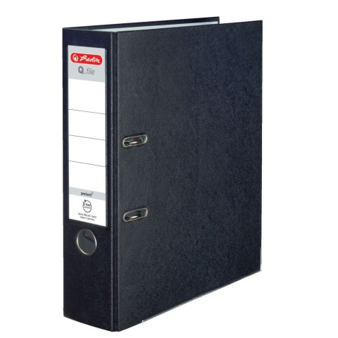 Segregator dźwigniowy Herlitz Q. file Standard A4 80mm czarny (0011167061) Segregator dźwigniowy Herlitz Q. file Standard A4 80mm czarny (0011167061)