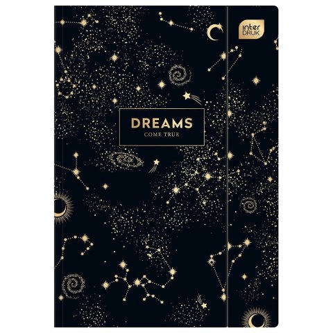 Teczka kartonowa na gumkę metalic DREAMS A4+ mix 400g Interdruk Teczka kartonowa na gumkę metalic DREAMS A4+ mix 400g Interdruk