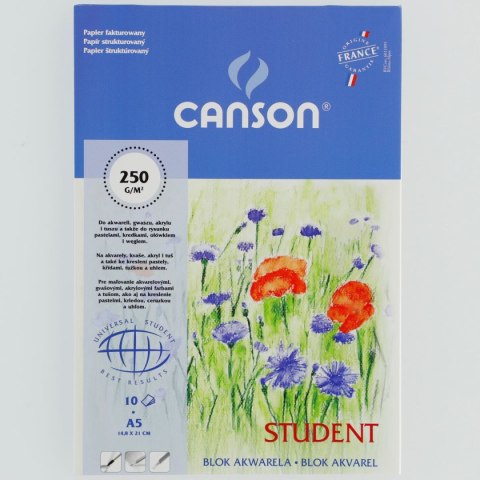 Blok artystyczny Canson Student akwarela A5 250g 10k (200005334) Blok artystyczny Canson Student akwarela A5 250g 10k (200005334)