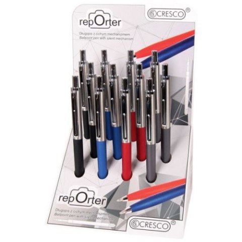 Długopis Cresco Reporter 5 907 464 215 726 niebieski 1,0mm (290010) Długopis Cresco Reporter 5 907 464 215 726 niebieski 1,0mm (290010)
