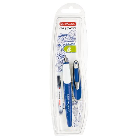 Pióro wieczne Herlitz My Pen niebiesko białe L (50046782) Pióro wieczne Herlitz My Pen niebiesko białe L (50046782)