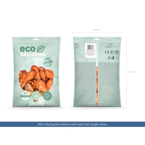 Balon gumowy Partydeco Metalizowane Eco Balloons pomarańczowy 260mm (ECO26M-005) Balon gumowy Partydeco Metalizowane Eco Balloons pomarańczowy 260mm (ECO26M-005)