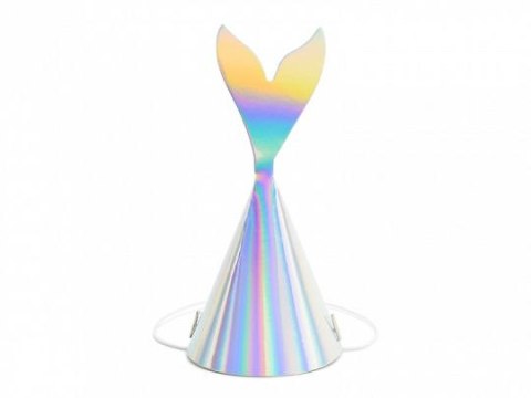 Czapka party Partydeco Syrenka, opalizujący, 18cm srebrna papier (CPP19-017) Czapka party Partydeco Syrenka, opalizujący, 18cm srebrna papier (CPP19-017)