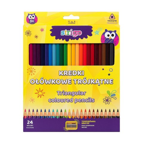 Kredki ołówkowe Strigo 24 kol. (SSC115) Kredki ołówkowe Strigo 24 kol. (SSC115)