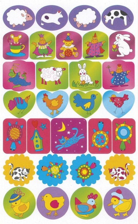 Naklejka (nalepka) Titanum Craft-Fun Series papierowa zwierzątka (19ZJ0724-12) Naklejka (nalepka) Titanum Craft-Fun Series papierowa zwierzątka (19ZJ0724-12)