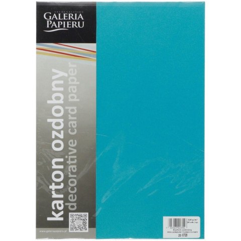 Papier ozdobny (wizytówkowy) Galeria Papieru millenium A4 turkusowy 220g (200720) Papier ozdobny (wizytówkowy) Galeria Papieru millenium A4 turkusowy 220g (200720)