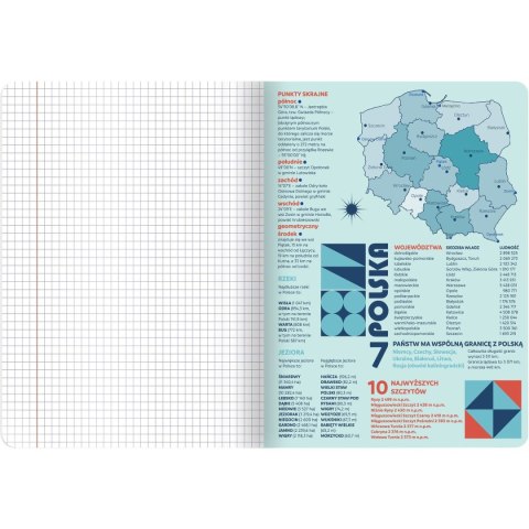 Zeszyt TOP-2000 geografia A5 60k. 70g krata (400169461) Zeszyt TOP-2000 geografia A5 60k. 70g krata (400169461)