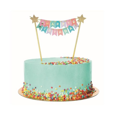 Dekoracja na tort Godan Topper na tort Happy Birthday (QT-DTHB) Dekoracja na tort Godan Topper na tort Happy Birthday (QT-DTHB)