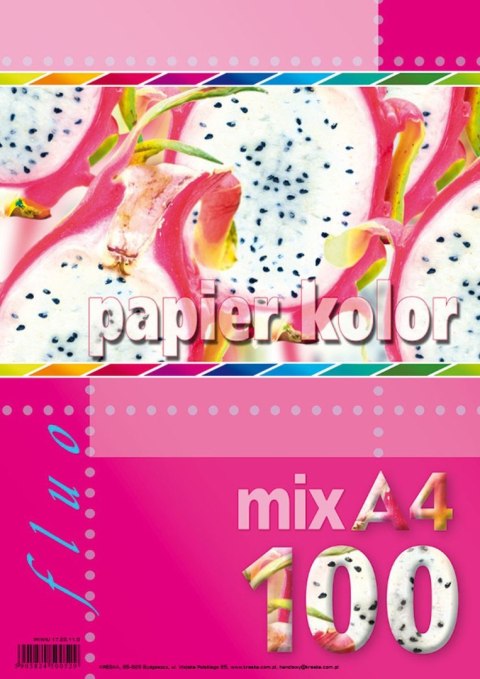 Papier kolorowy Kreska fluo A4 mix 80g Papier kolorowy Kreska fluo A4 mix 80g