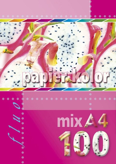 Papier kolorowy Kreska fluo A4 mix 80g Papier kolorowy Kreska fluo A4 mix 80g