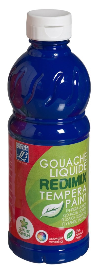 Farba tempera Lefranc&Bourgeois REDIMIX kolor: niebieski 500ml 1 kolor. (188009) Farba tempera Lefranc&Bourgeois REDIMIX kolor: niebieski 500ml 1 kolor. (188009)