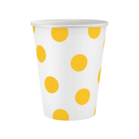 Kubek jednorazowy Godan Groszki żółte 6szt. 250ml (PW-KPGZ) Kubek jednorazowy Godan Groszki żółte 6szt. 250ml (PW-KPGZ)
