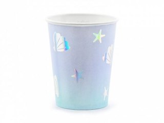 Kubek jednorazowy Partydeco Narwal, mix (1 op. / 6 szt.) 220ml (KPP55-EU1)