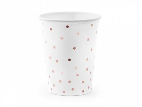 Kubek jednorazowy Partydeco biały w kropki (1 op. / 6 szt.) 260ml (KPP53-008-EU1) Kubek jednorazowy Partydeco biały w kropki (1 op. / 6 szt.) 260ml (KPP53-008-EU1)