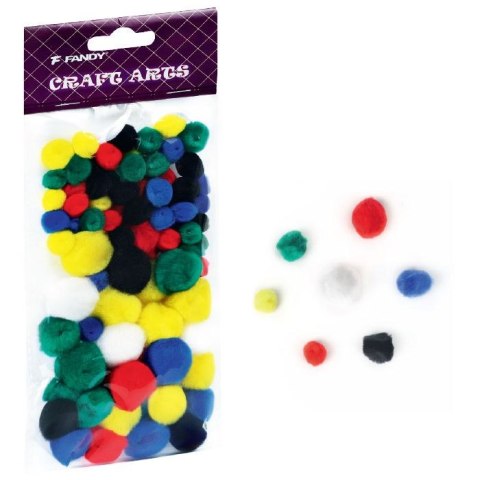 Pompony Fandy mix 78 szt (170-2543) Pompony Fandy mix 78 szt (170-2543)