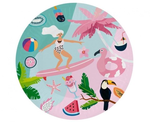 Talerz jednorazowy Godan Kolekcja Summer - Lets Party (surfing) śr. 180mm 6 szt (PG-TPS6) Talerz jednorazowy Godan Kolekcja Summer - Lets Party (surfing) śr. 180mm 6 szt (PG-TPS6)