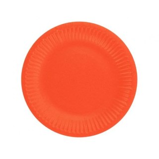 Talerz jednorazowy Godan czerwone śr. 180mm 6 szt (PW-TJC7)