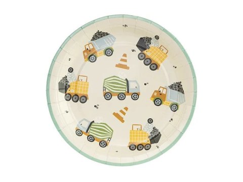 Talerz jednorazowy Partydeco Pojazdy budowlane, mix, 18x18 cm śr. 180mm 6 szt (TPP80) Talerz jednorazowy Partydeco Pojazdy budowlane, mix, 18x18 cm śr. 180mm 6 szt (TPP80)