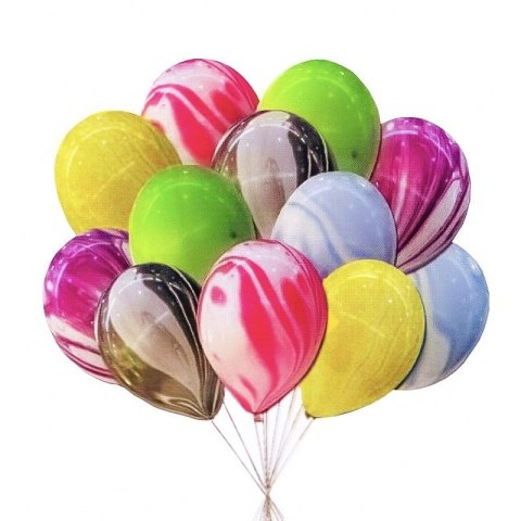 Balon gumowy Antella zestaw balonów mik kolor 10szt. mix 300mm (BCS-648) Balon gumowy Antella zestaw balonów mik kolor 10szt. mix 300mm (BCS-648)
