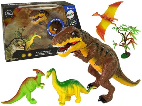 Figurka Lean Zestaw Dinozaurów Tyranozaur Rex Akcesoria Dźwięk Światła (9719) Figurka Lean Zestaw Dinozaurów Tyranozaur Rex Akcesoria Dźwięk Światła (9719)
