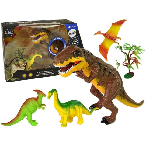 Figurka Lean Zestaw Dinozaurów Tyranozaur Rex Akcesoria Dźwięk Światła (9719) Figurka Lean Zestaw Dinozaurów Tyranozaur Rex Akcesoria Dźwięk Światła (9719)