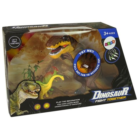Figurka Lean Zestaw Dinozaurów Tyranozaur Rex Akcesoria Dźwięk Światła (9719) Figurka Lean Zestaw Dinozaurów Tyranozaur Rex Akcesoria Dźwięk Światła (9719)