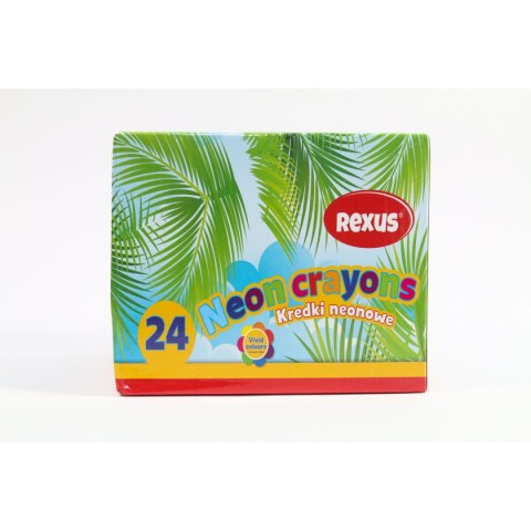 Kredki świecowe Rexus noeonowe 6 kol. (607827) Kredki świecowe Rexus noeonowe 6 kol. (607827)