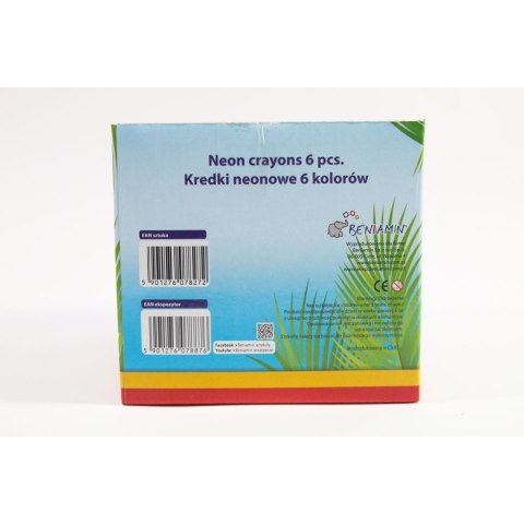 Kredki świecowe Rexus noeonowe 6 kol. (607827) Kredki świecowe Rexus noeonowe 6 kol. (607827)