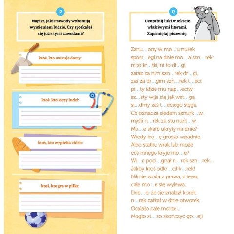 Książeczka edukacyjna Aksjomat Wesoła ortografia. Ćwiczenia z naklejkami. Klasa 3 Książeczka edukacyjna Aksjomat Wesoła ortografia. Ćwiczenia z naklejkami. Klasa 3