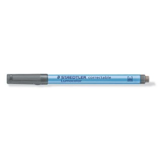 Marker zmywalny Staedtler Lumocolor Correctable M, czarne 1,0mm okrągła końcówka (S 305 M-9)