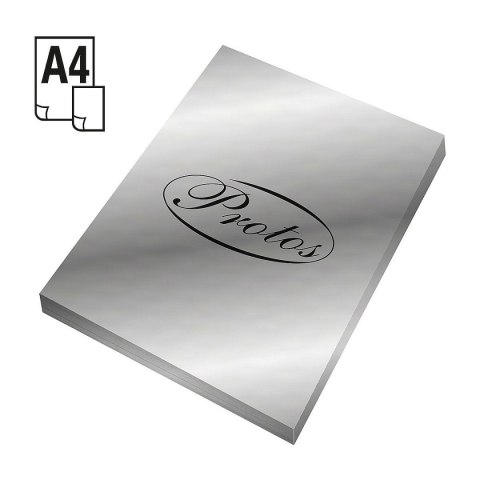 Papier kolorowy Protos A4 Srebrny 170g Papier kolorowy Protos A4 Srebrny 170g