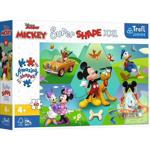 Puzzle Trefl Disney Standard XXL Z Mikim zawsze jest wesoło 60 el. (50014) Puzzle Trefl Disney Standard XXL Z Mikim zawsze jest wesoło 60 el. (50014)