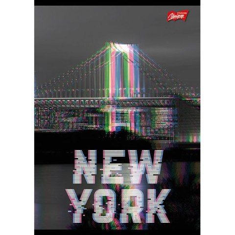 Zeszyt Unipap GLITCHED CITY A5 60k. 70g linia Zeszyt Unipap GLITCHED CITY A5 60k. 70g linia
