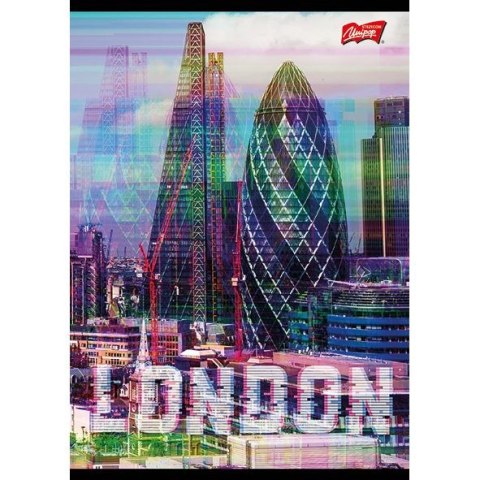 Zeszyt Unipap GLITCHED CITY A5 60k. 70g linia Zeszyt Unipap GLITCHED CITY A5 60k. 70g linia