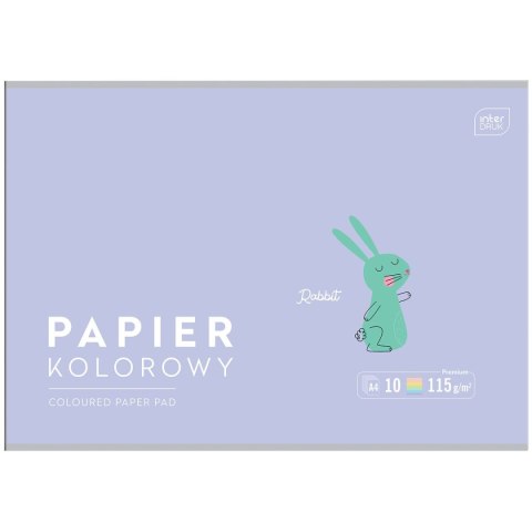 Zeszyt papierów kolorowych Interdruk B&B KIDS PASTEL A4/10 5902277328649 A4 115g 10k (115g) Zeszyt papierów kolorowych Interdruk B&B KIDS PASTEL A4/10 5902277328649 A4 115g 10k (115g)