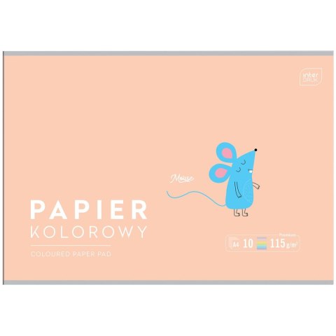 Zeszyt papierów kolorowych Interdruk B&B KIDS PASTEL A4/10 5902277328649 A4 115g 10k (115g) Zeszyt papierów kolorowych Interdruk B&B KIDS PASTEL A4/10 5902277328649 A4 115g 10k (115g)
