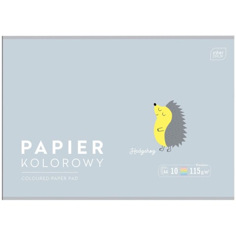 Zeszyt papierów kolorowych Interdruk B&B KIDS PASTEL A4/10 5902277328649 A4 115g 10k (115g) Zeszyt papierów kolorowych Interdruk B&B KIDS PASTEL A4/10 5902277328649 A4 115g 10k (115g)